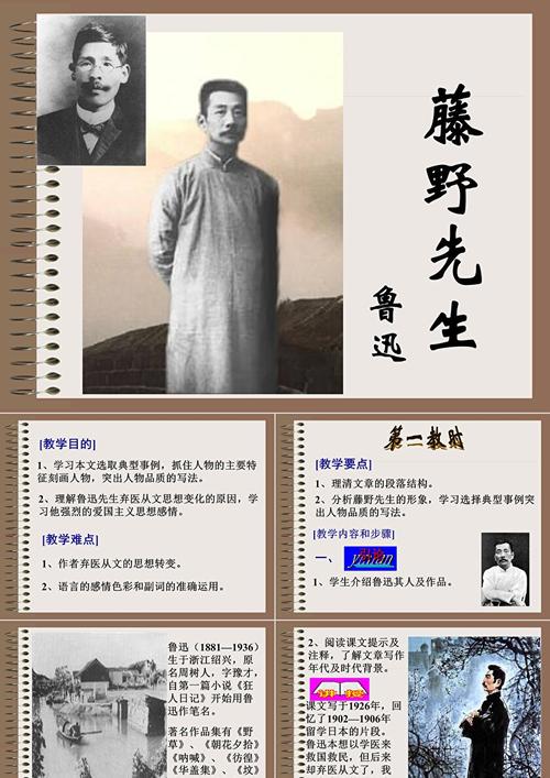 给大家普及下藤野先生ppt学习教程免费下载藤野先生课件ppt