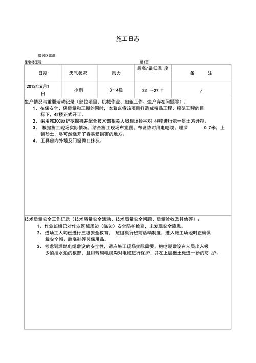 给大家普及下工程施工日志学习教程免费下载工程施工日志怎么写