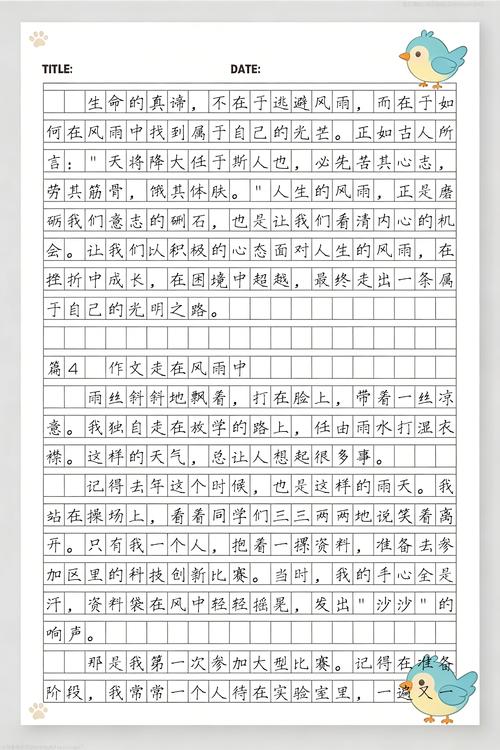 给大家普及下风雨中我在成长学习教程免费下载我在风雨中成长作文