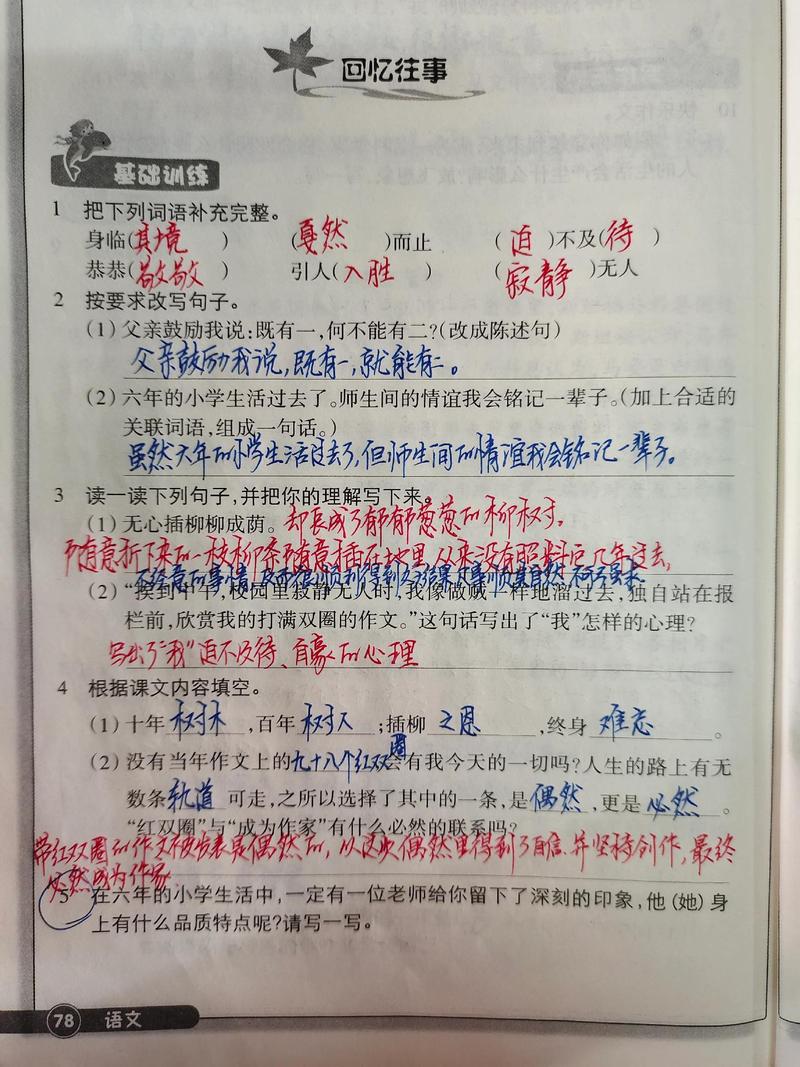 给大家普及下六年级上册语文课文第三课小练笔学习教程免费下载