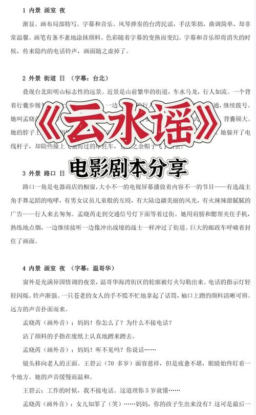 给大家普及下电影剧本格式学习教程免费下载电影剧本格式参照