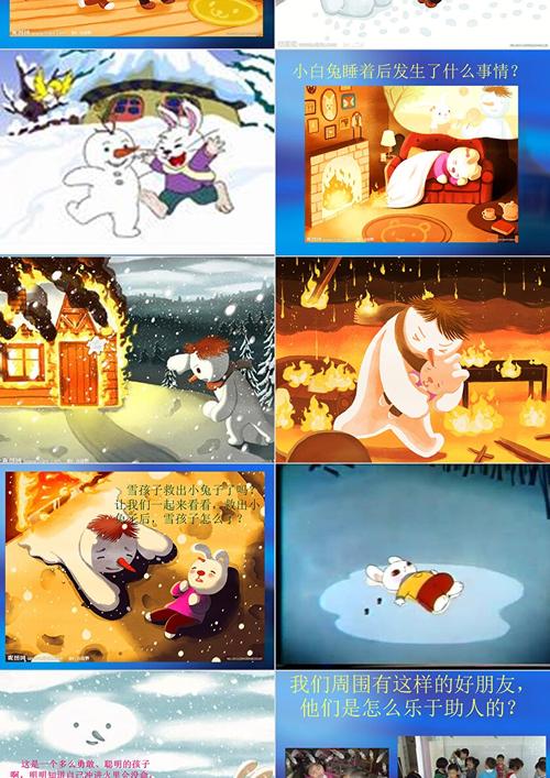 给大家普及下雪孩子ppt学习教程免费下载雪孩子ppt课件图片