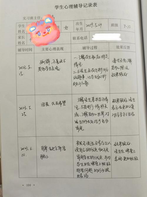 给大家普及下心理辅导记录表内容学习教程免费下载心理辅导记录表10篇