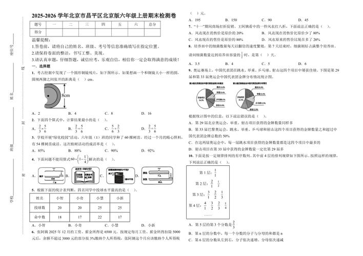 给大家普及下小学六年级数学毕业试题学习教程免费下载小学数学六年级毕业考试试题